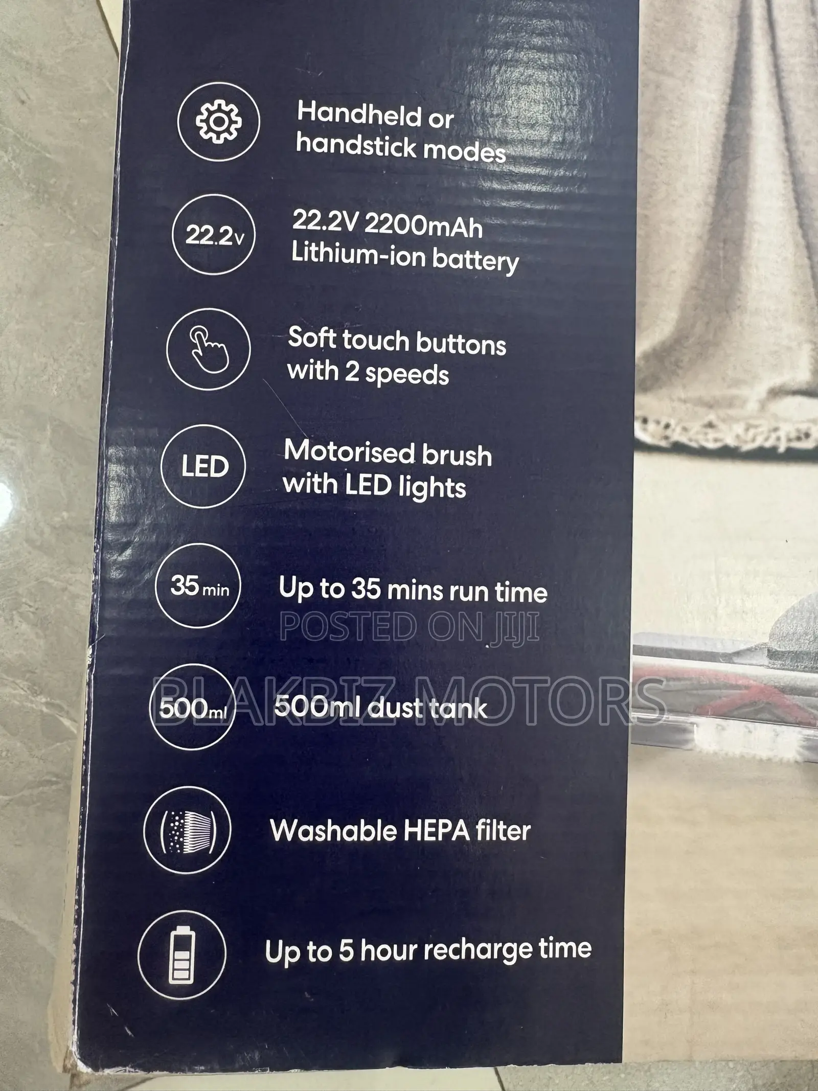 Mistral 22.2V Cordless 2-in-1 Stick Vacuum