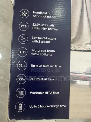 Mistral 22.2V Cordless 2-in-1 Stick Vacuum