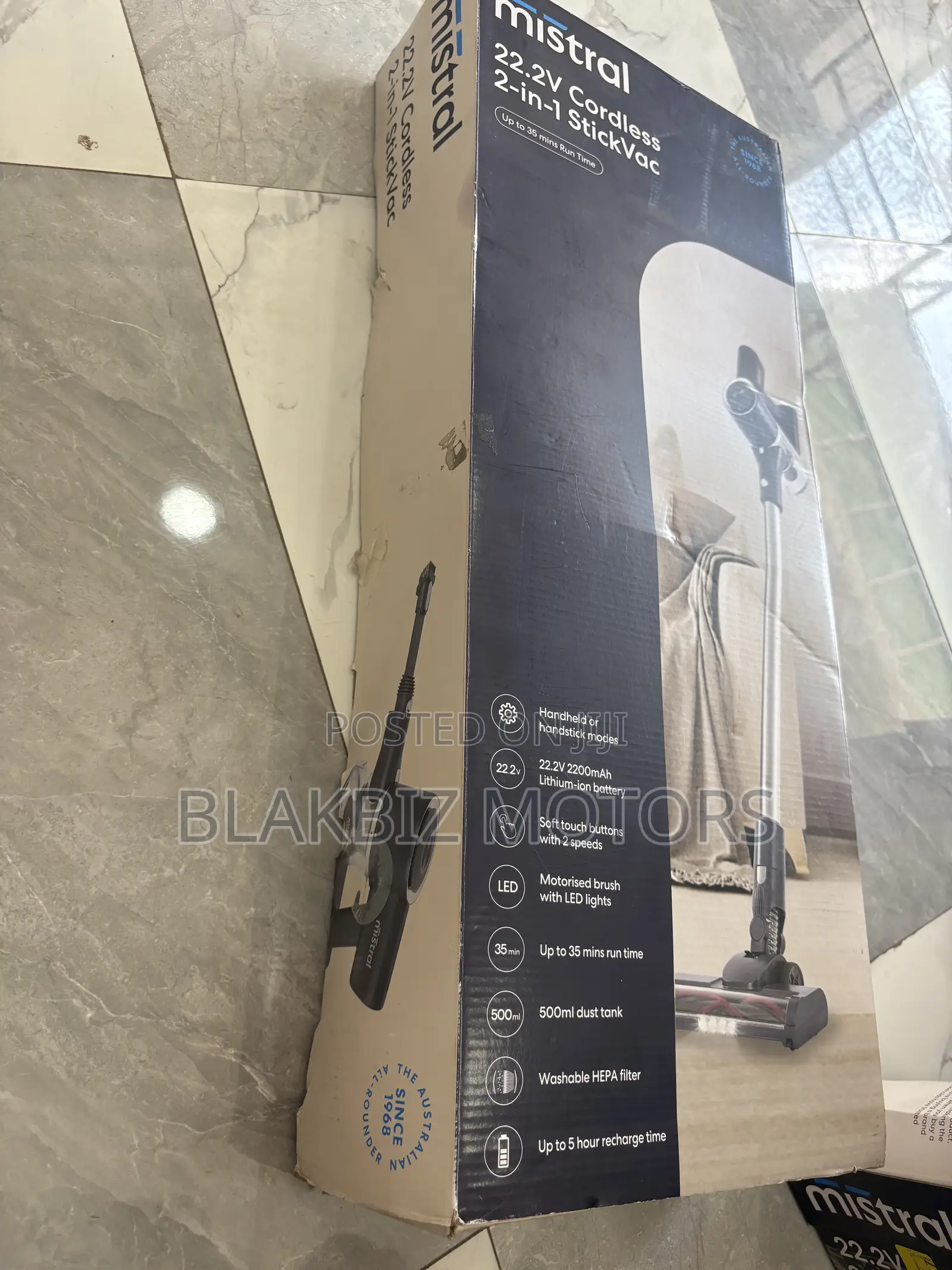 Mistral 22.2V Cordless 2-in-1 Stick Vacuum