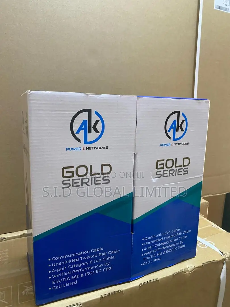 AK GOLD SERIES Cat6High -Speed LAN Cable -100%copper -305m