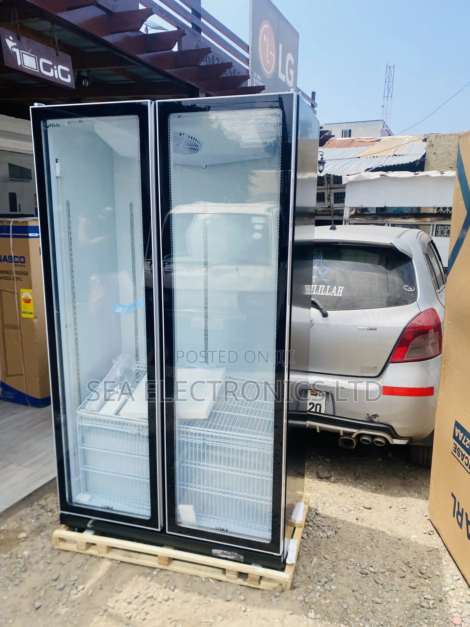 Pearl Display Fridge Double Door Vertical Standing