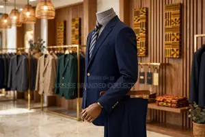 Executive Navy Single-Breasted Formal Suits Set