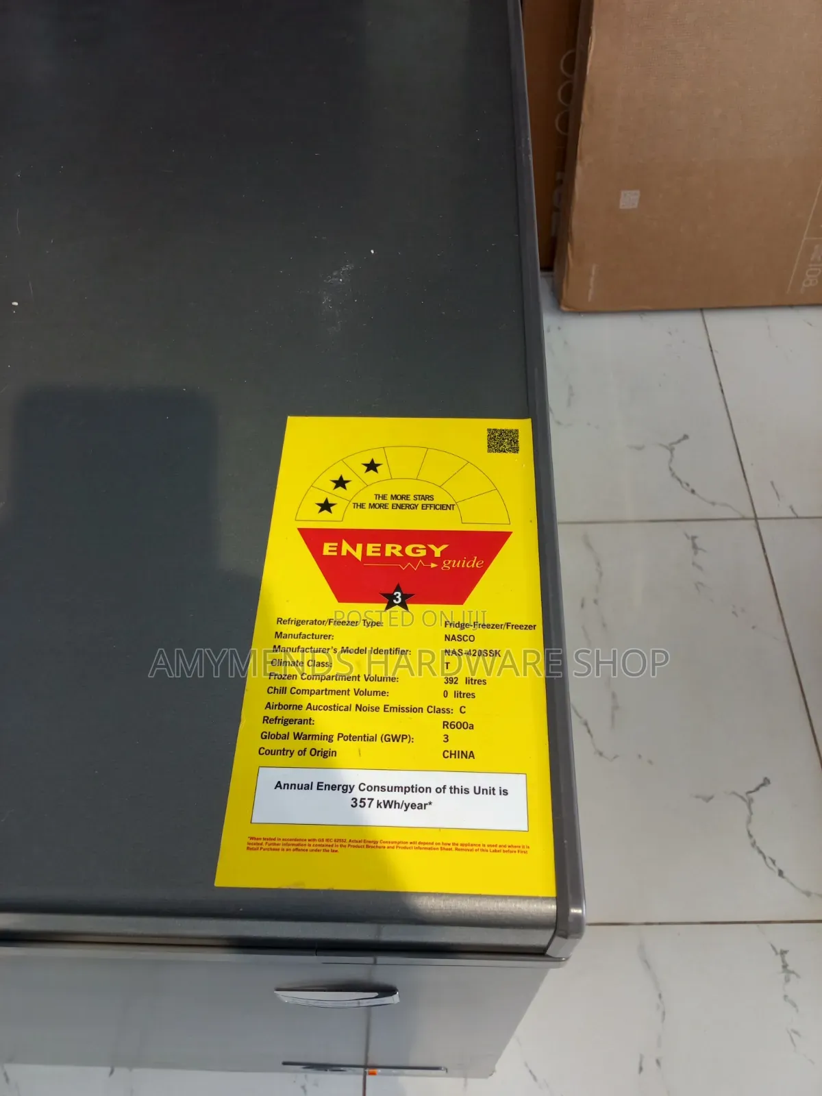Nasco Chest Freezer 392litres