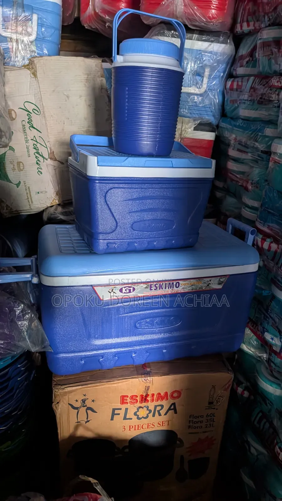 3 Set Eskimo Ice Chest