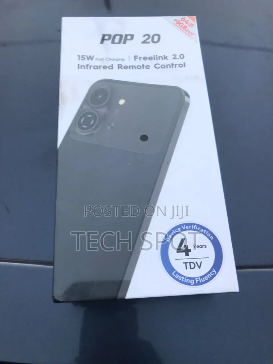 New Tecno Pop 20 64 GB Black