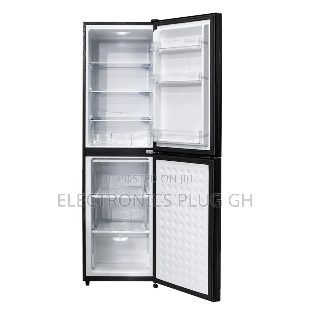 Nasco 196L Black Mirror Bottom Refrigerator