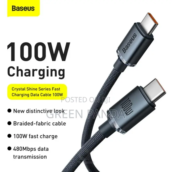 Baseus Crystal Shine Series USB-C Cable (100W)
