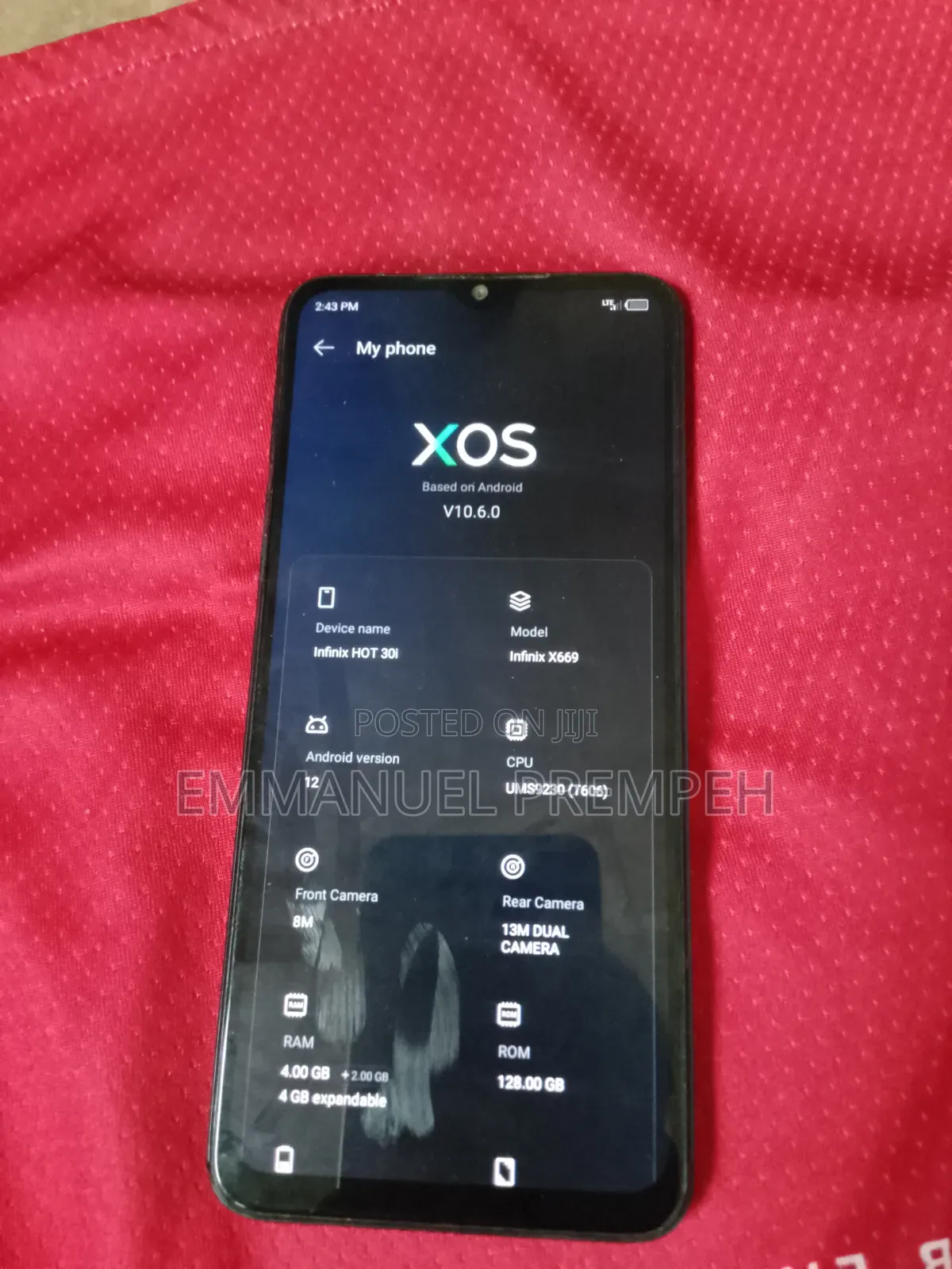 Infinix Hot 30i 128 GB Blue