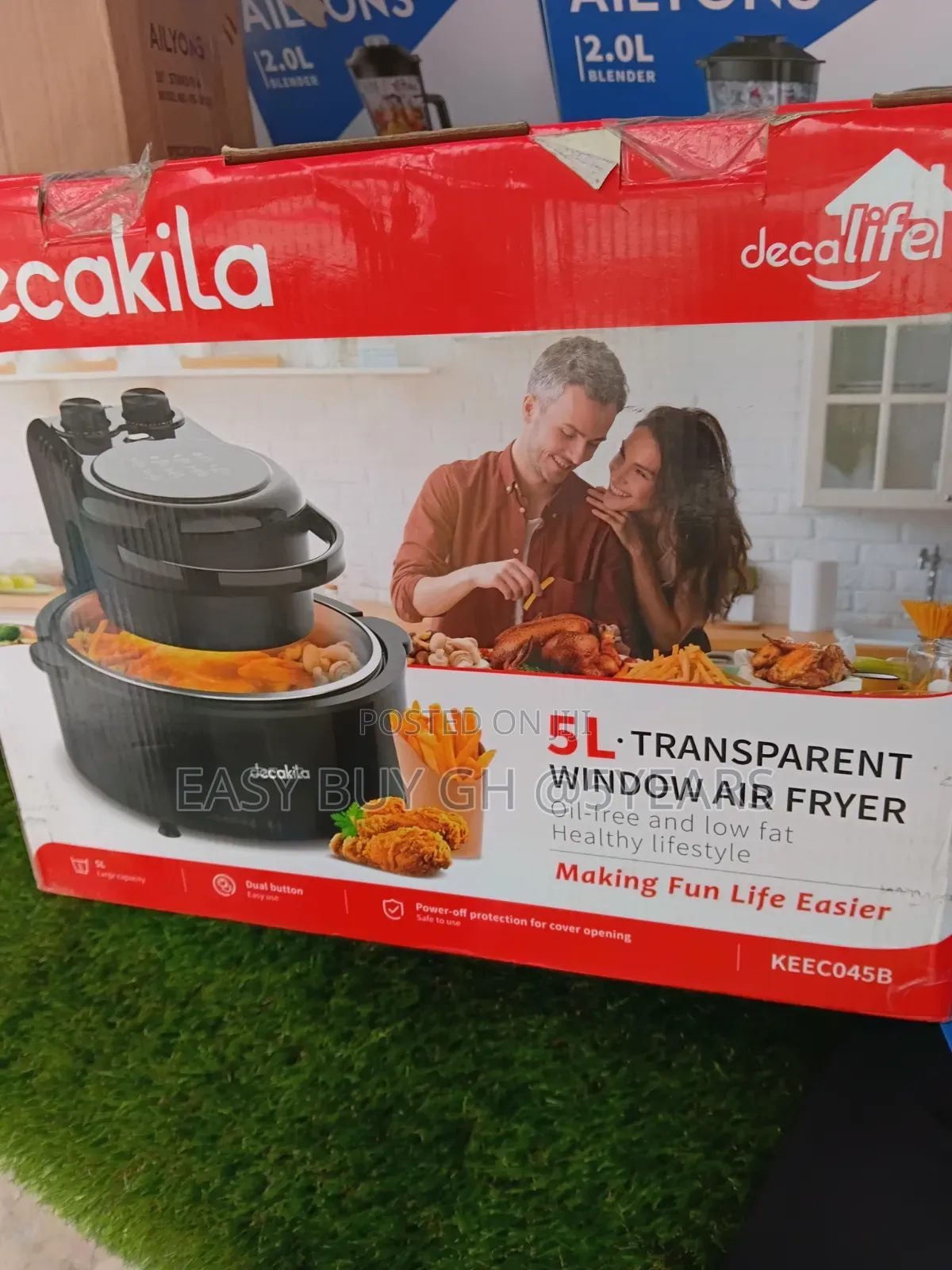 Original 5L Decakila Air Fryer See Through Window