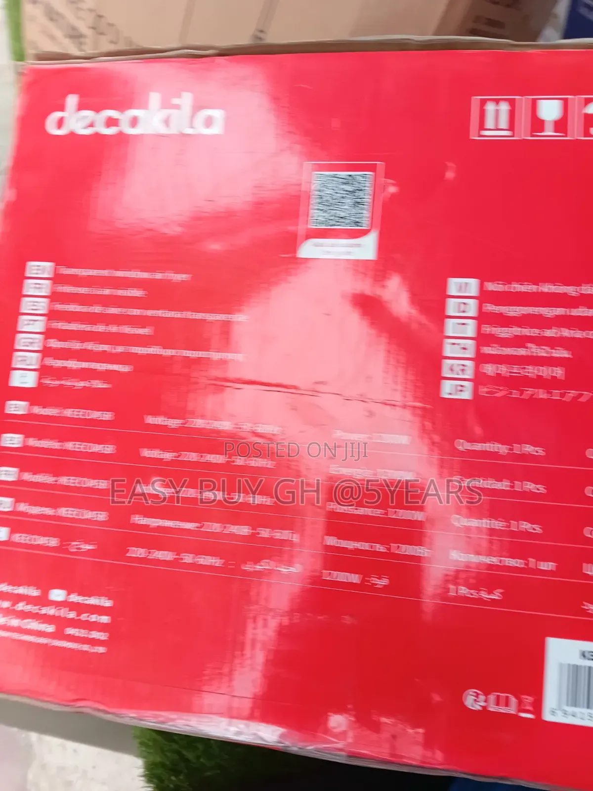 Original 5L Decakila Air Fryer See Through Window