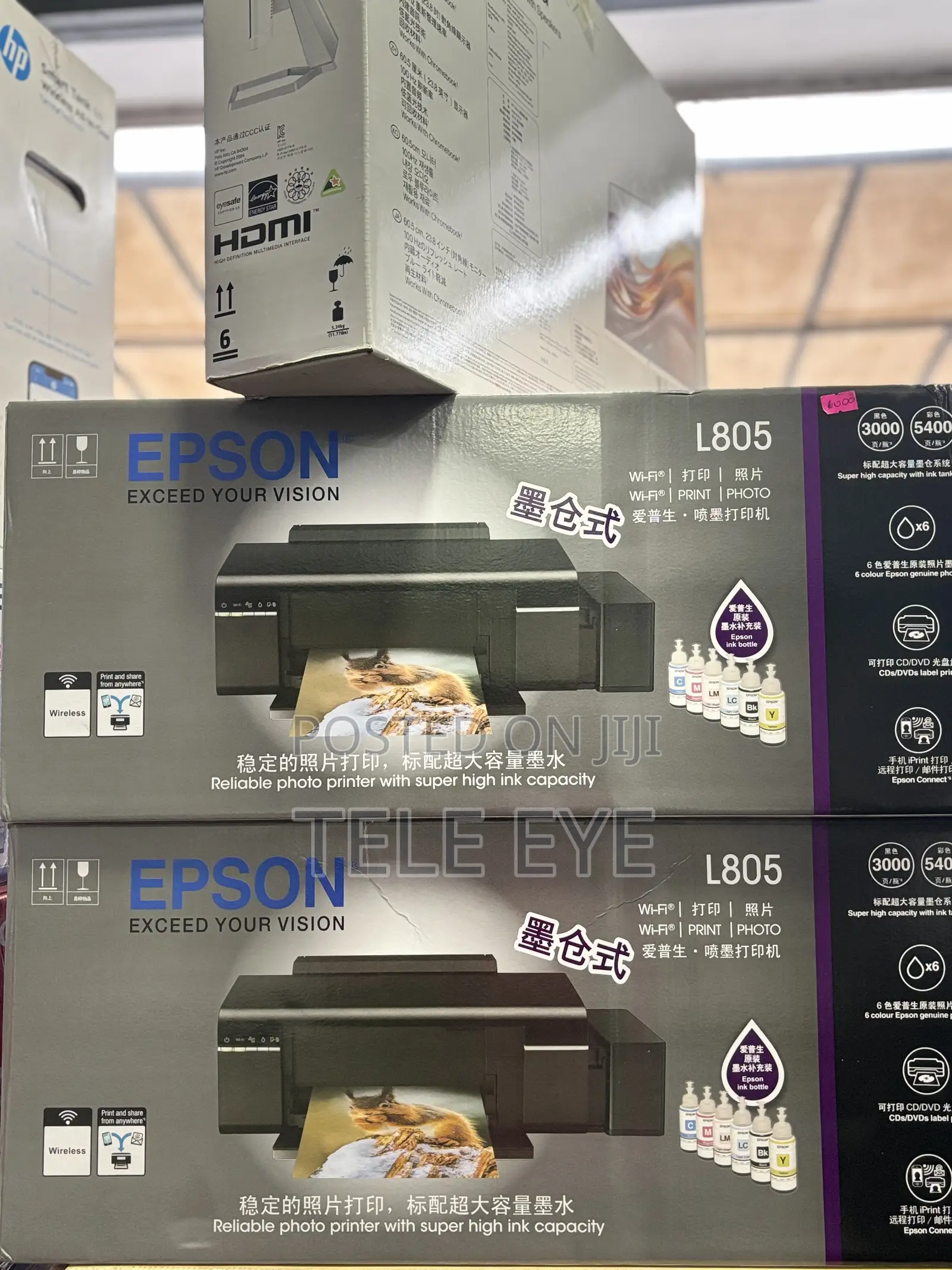 Epson L805 A4 6-Color Wi-Fi Photo Printer