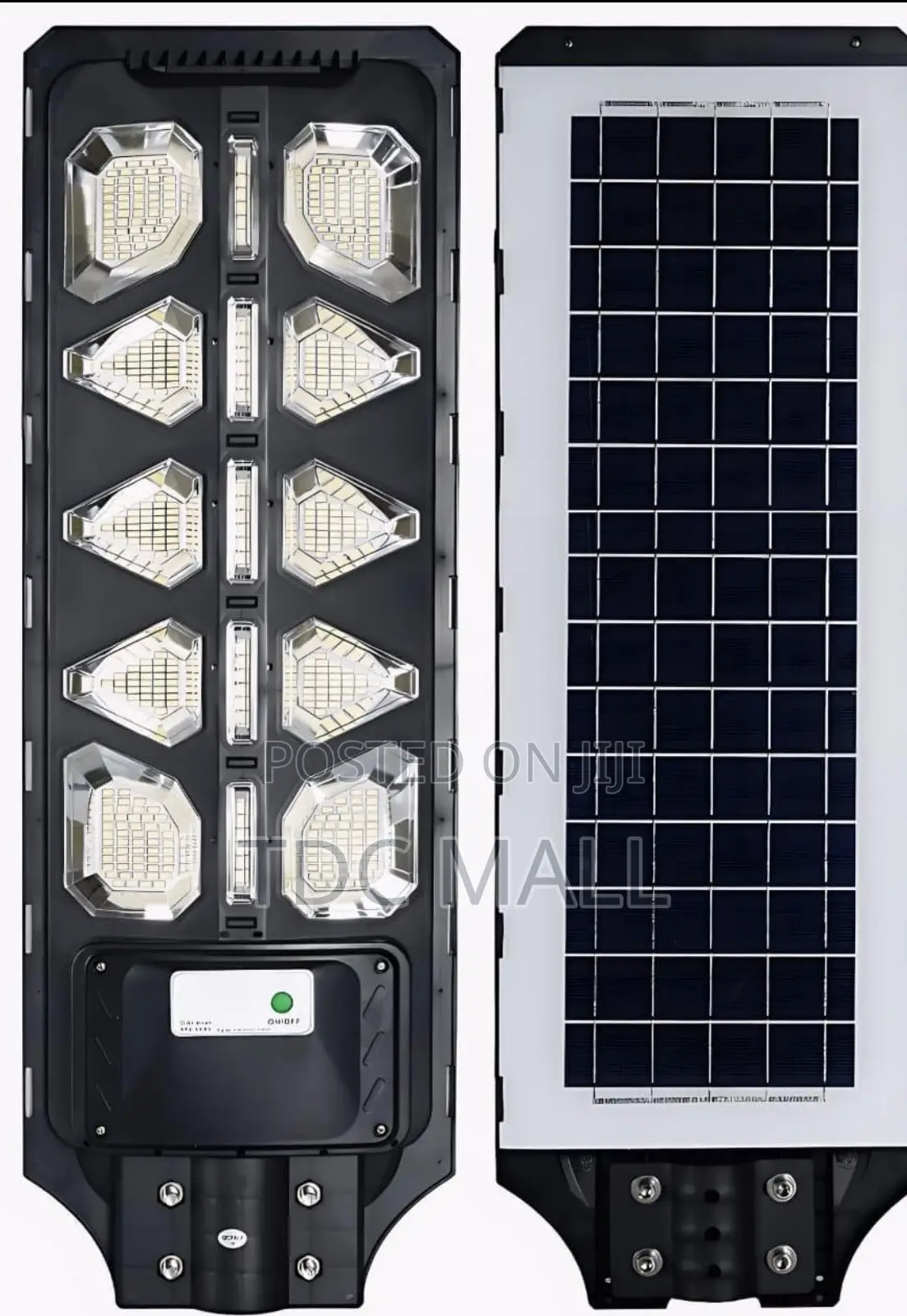 650K Brightness -1000w LED Solar Street Lights With Remote + Sensors