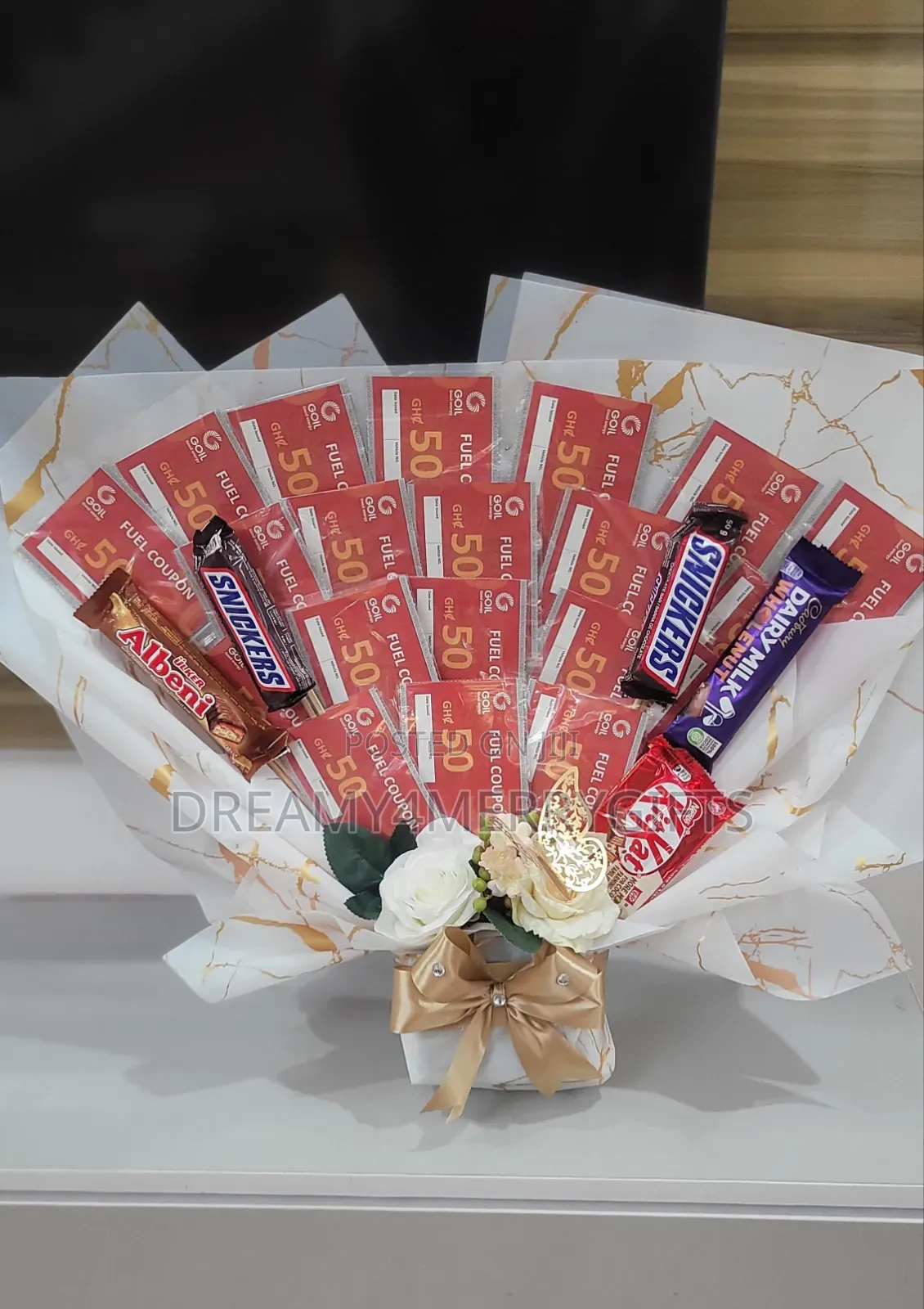 Fuel Coupon Bouquet Gifts
