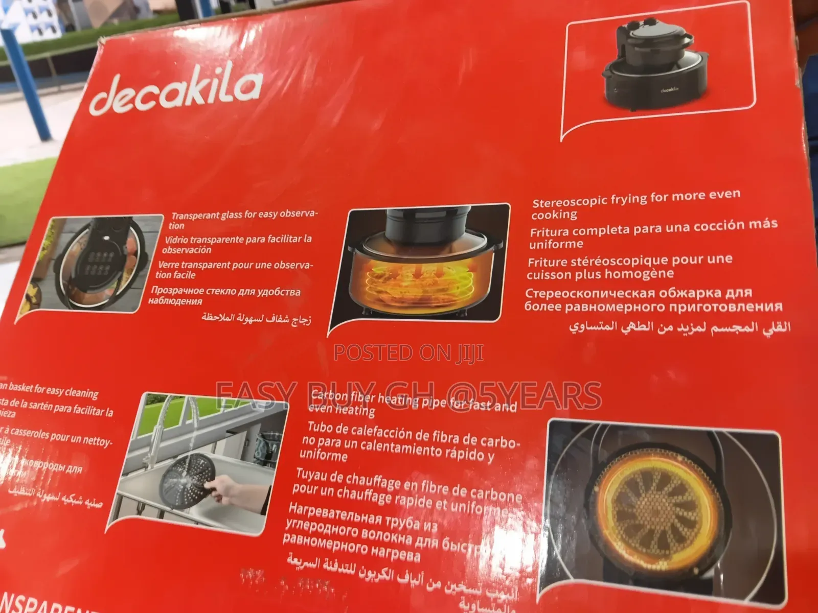 Decakila 5L Air Fryer See Your Food Cook Live