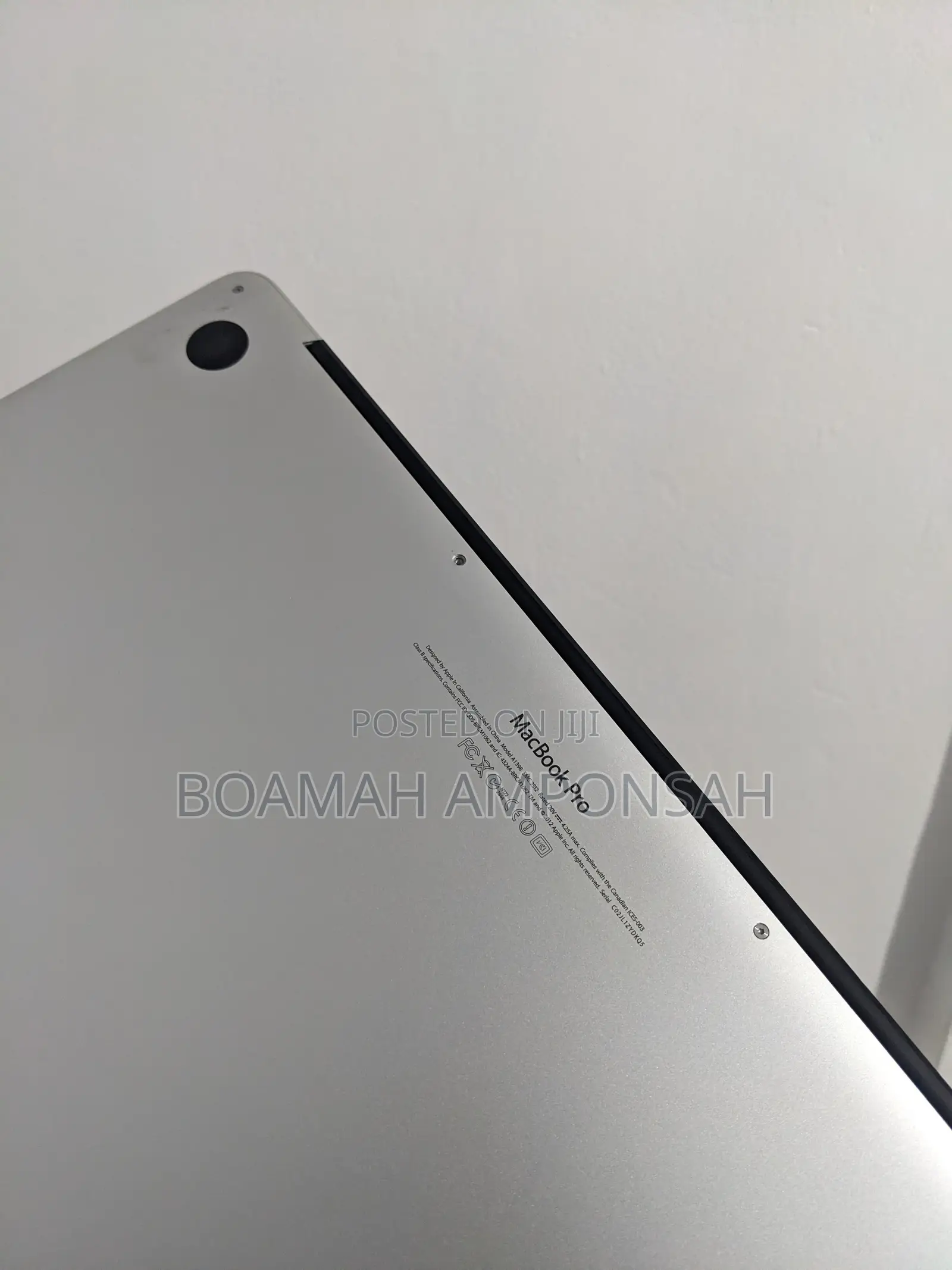 Laptop Apple MacBook Pro 2012 16GB Intel Core i7 SSD 512GB