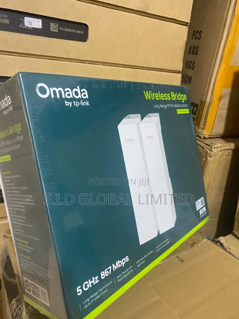 Omada by TP-Link 5ghz Wireless Bridge Kit -Long Range P2p Up to 5km