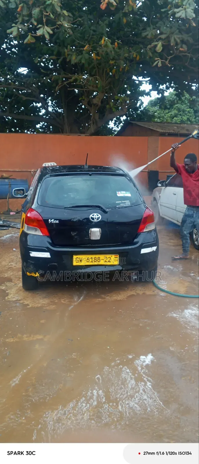 Toyota Vitz 1.3 FWD 3dr 2010 Black