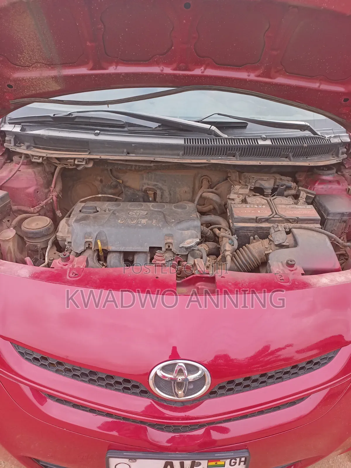 Toyota Belta 2010 Red