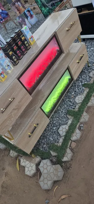 TV Stand With Coal Burning Animation + Remote