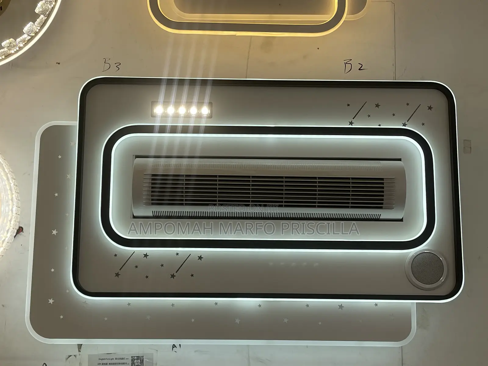 Modern Home Decorative Ceiling Light With Fan Like A.C