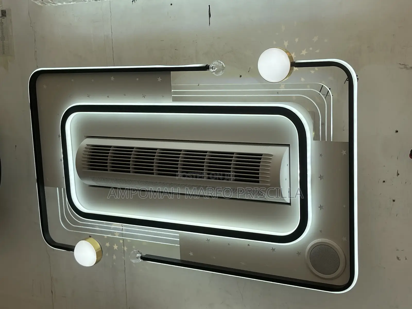 Luxurious Bladeless Ceiling Light With Fan Like A.C