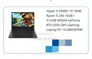 New Laptop HP Omen 15 16GB AMD Ryzen 5 SSD 512GB