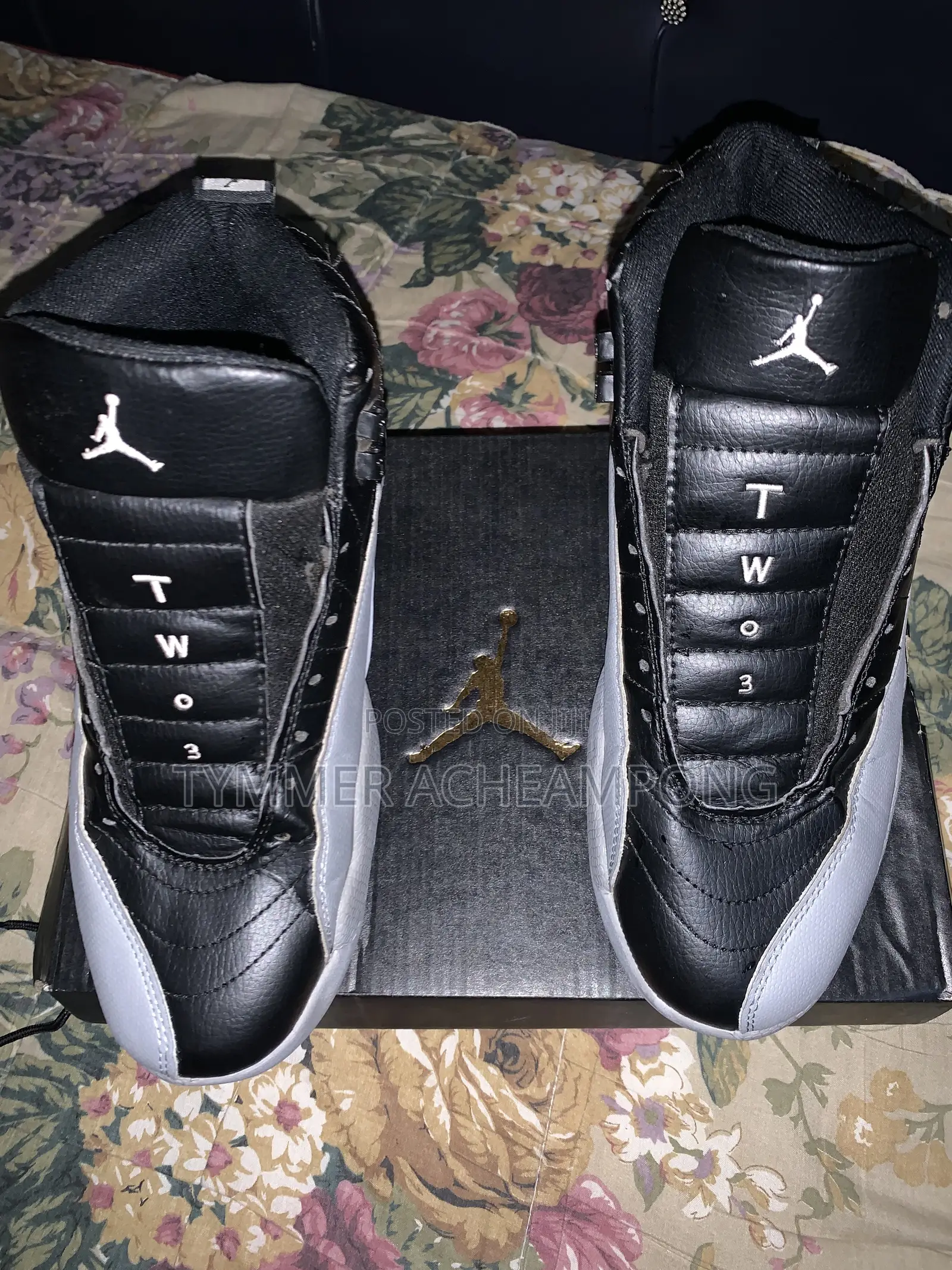 Jordan 12 Black and Ash