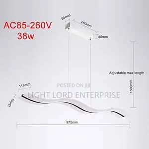 NiN-38W Dropping Led Light 3colorz