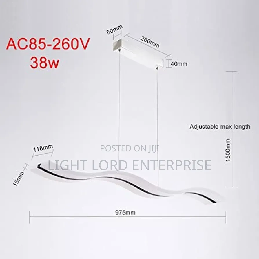 NiN-38W Dropping Led Light 3colorz
