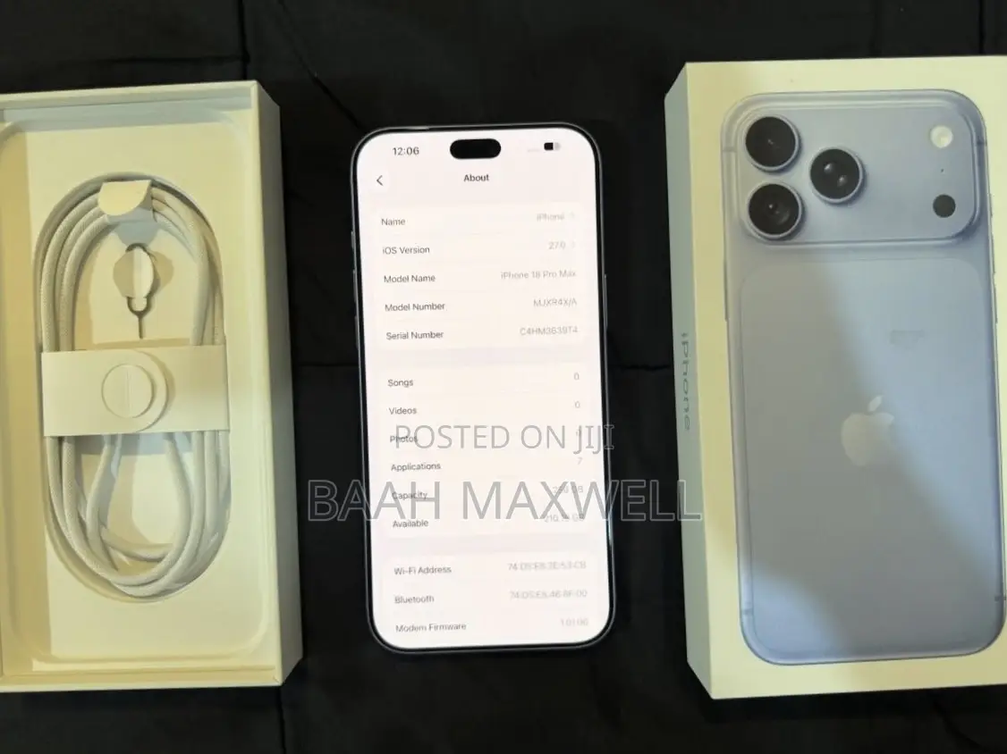 New Apple iPhone 18 Pro Max 256 GB Blue