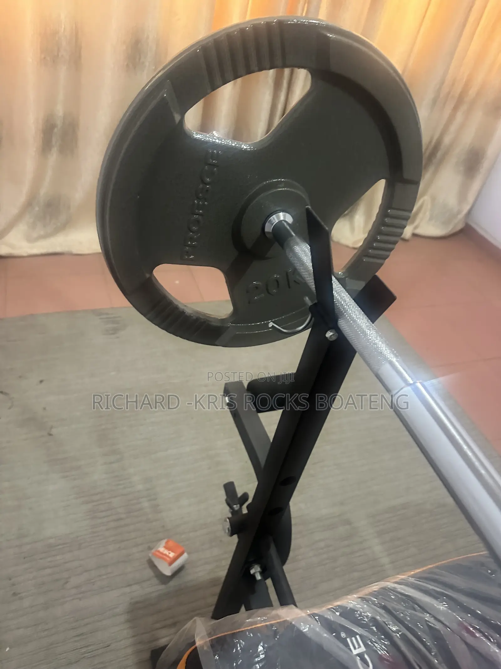 Bench, Barbell and 20kg Weight Set