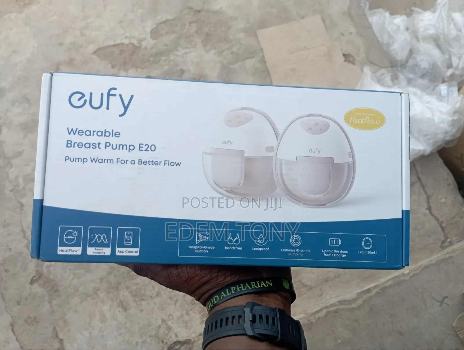 Eufy Heated Wearable Electric Breast Pump E20, Pump Warm -Better Flow