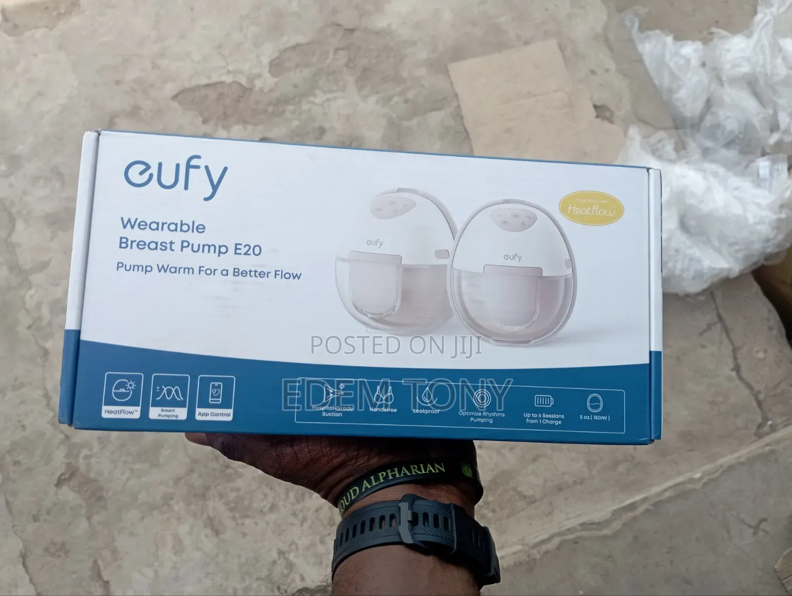 Eufy Heated Wearable Electric Breast Pump E20, Pump Warm -Better Flow