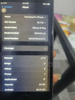 Apple iPhone 8 Plus 64 GB Black