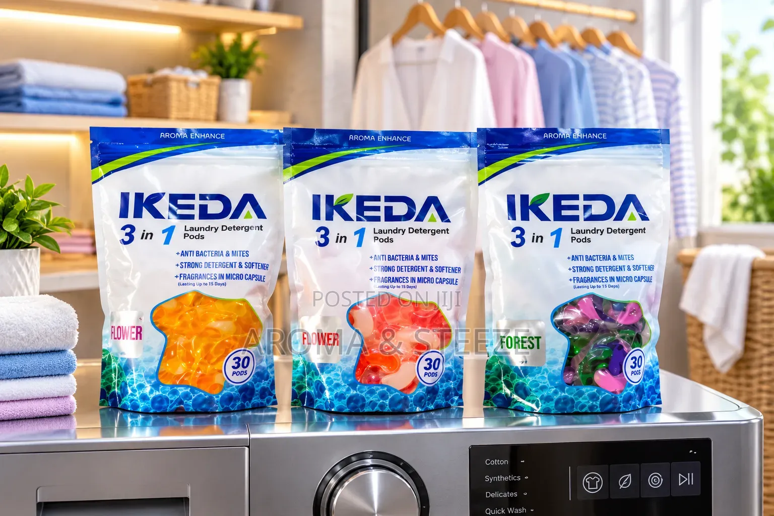 Ikeada 3 in 1 Laundry Detergent Pods