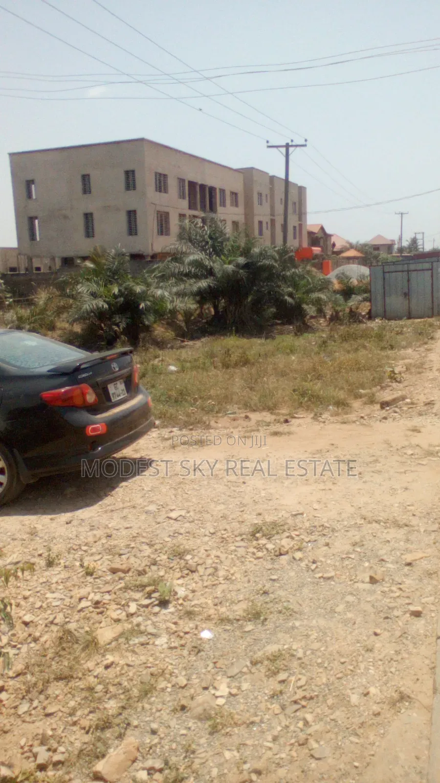 3bedroom House on 2Plot of Land by the Main Road in Amasaman Opah