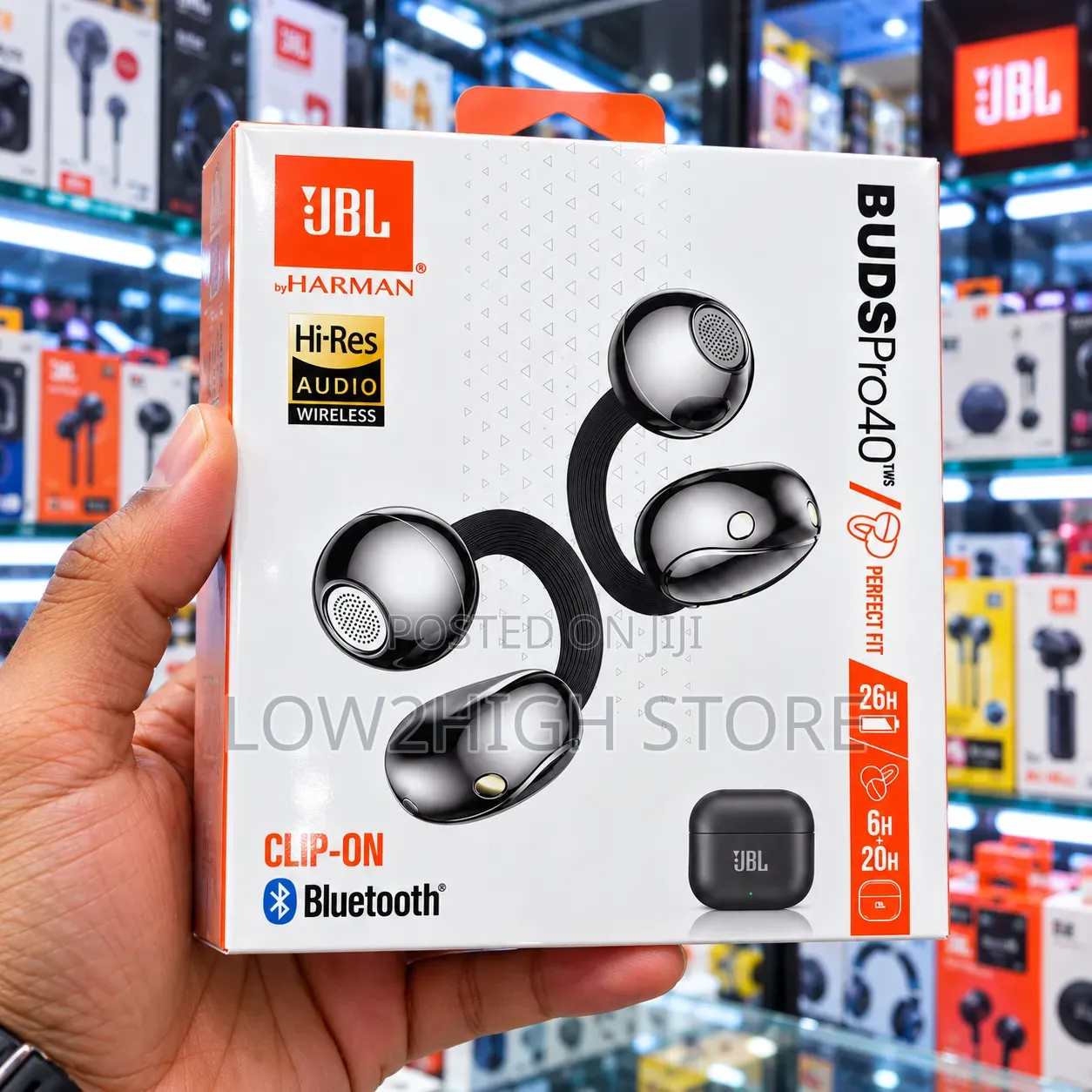 Buds Pro 40 Open-Ear Clip-on Wireless Earbuds - Low2High
