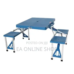 Four Seater Foldable Kids Table and Chair Set for Studying,Picnic,Camp