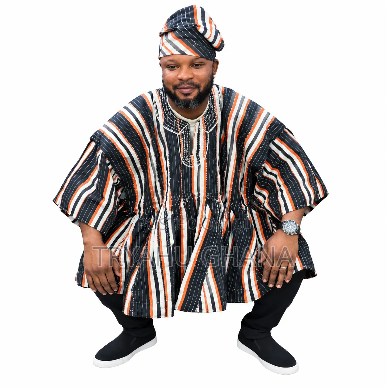 Ghanaian Smock With Side Pockets for Men | Tryahu