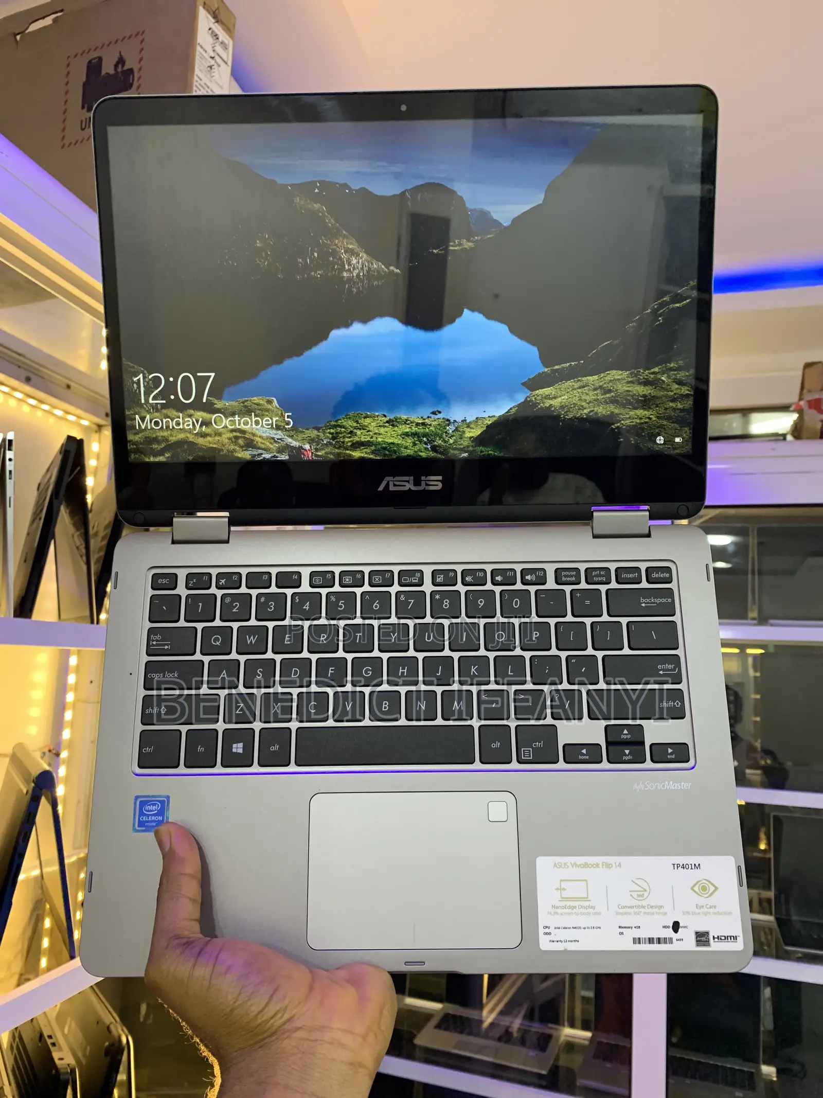 New Laptop Asus Vivobook 14 4GB Intel Pentium SSD 160GB