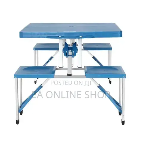 Four Seater Foldable Kids Table and Chair Set for Studying,Picnic,Camp
