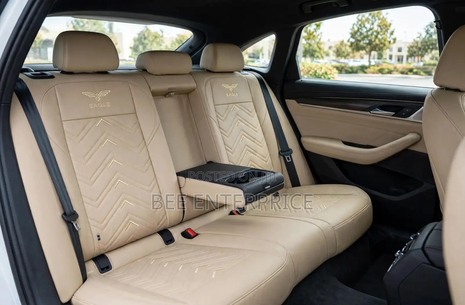 Premium Beige Leather Seat Cover -Full Set