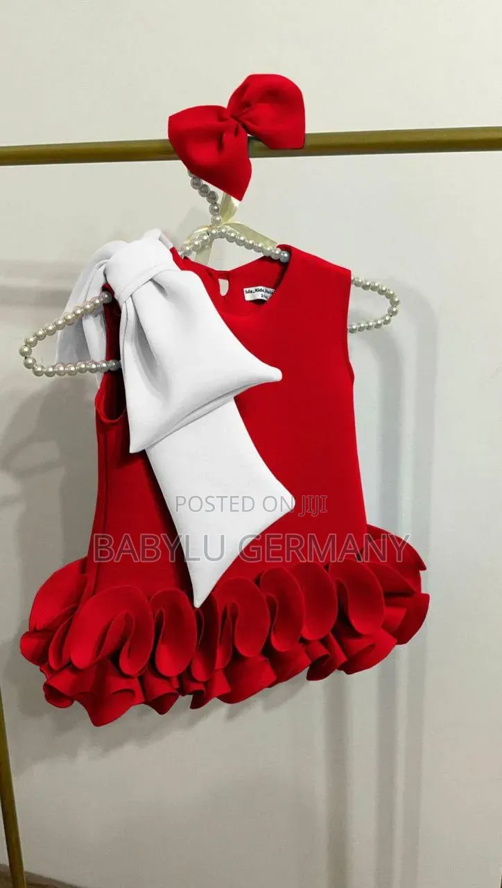 Cute Red Dress With Free Hair Accessory