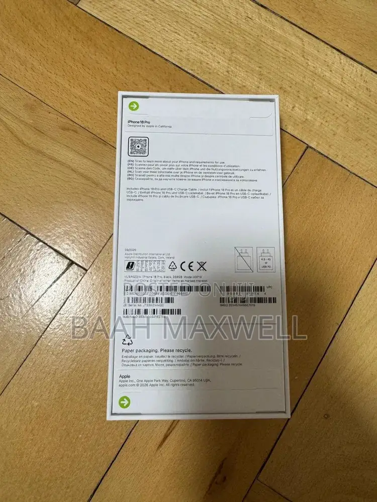 New Apple iPhone 18 Pro Max 512 GB Black