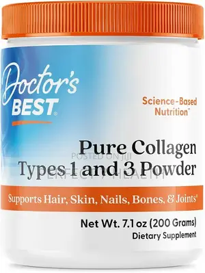 BSE-Free Hydrolyzed Pure Collagen Types 1 and 3 Powder, 7.1 Oz (200 G)