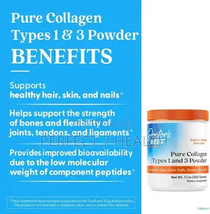 BSE-Free Hydrolyzed Pure Collagen Types 1 and 3 Powder, 7.1 Oz (200 G)