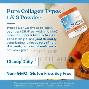 BSE-Free Hydrolyzed Pure Collagen Types 1 and 3 Powder, 7.1 Oz (200 G)