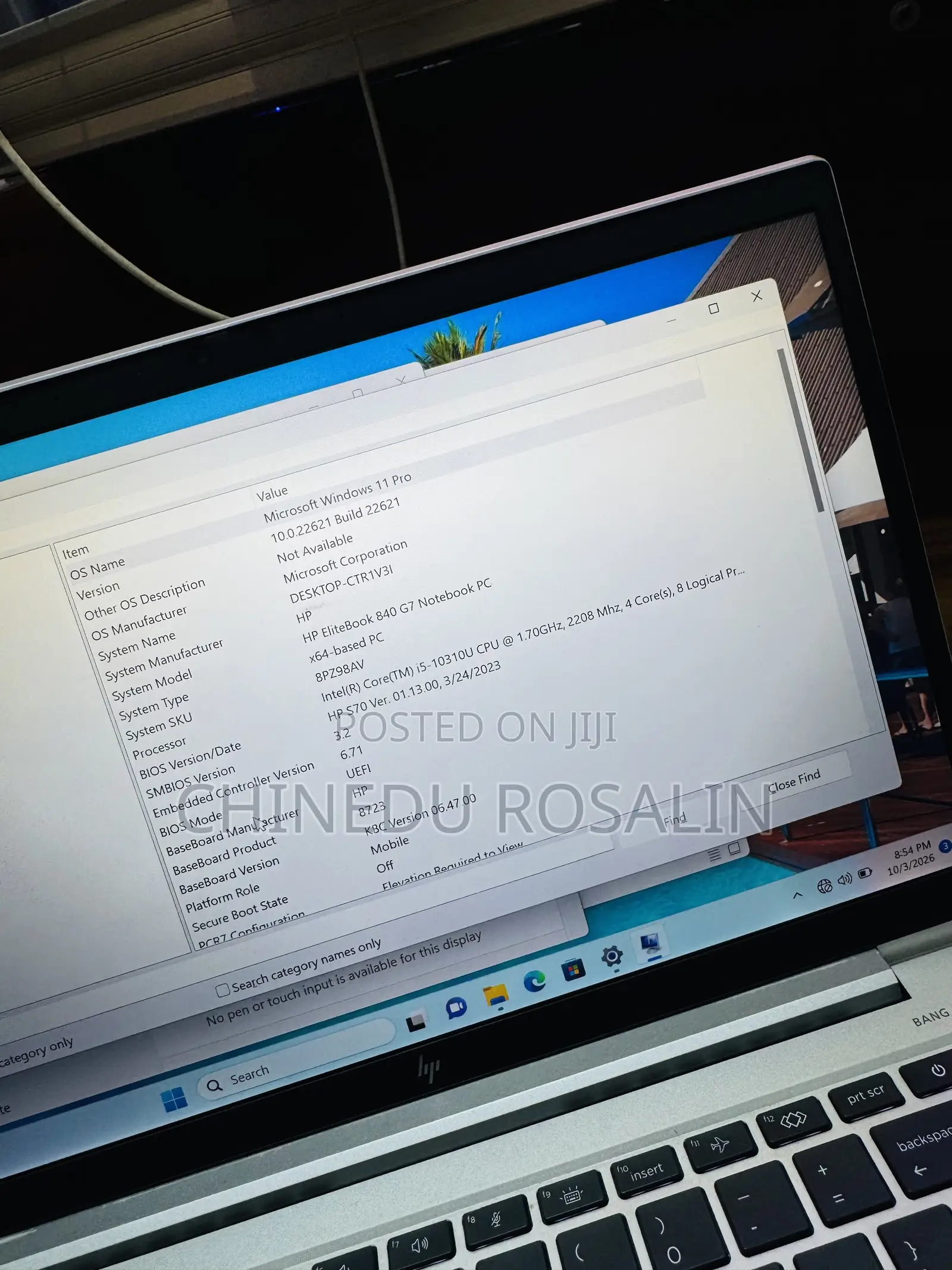 Laptop HP EliteBook 840 G7 16GB Intel Core i5 SSD 256GB