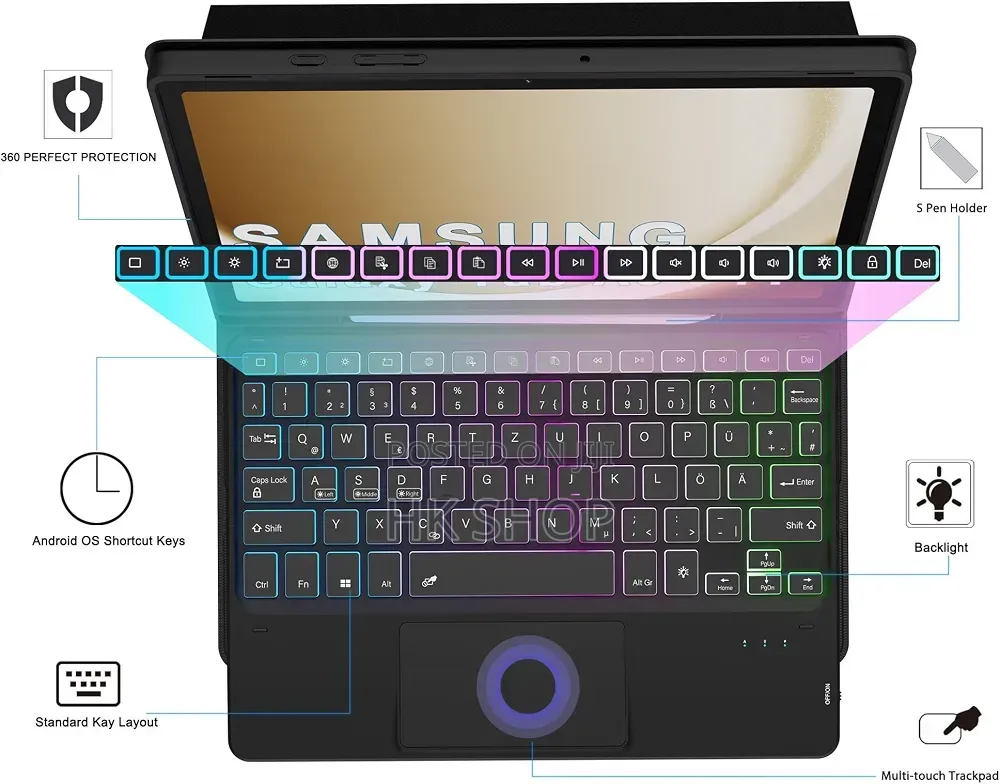 Samsung Galaxy Tab A11 Plus Smart Keyboard Case