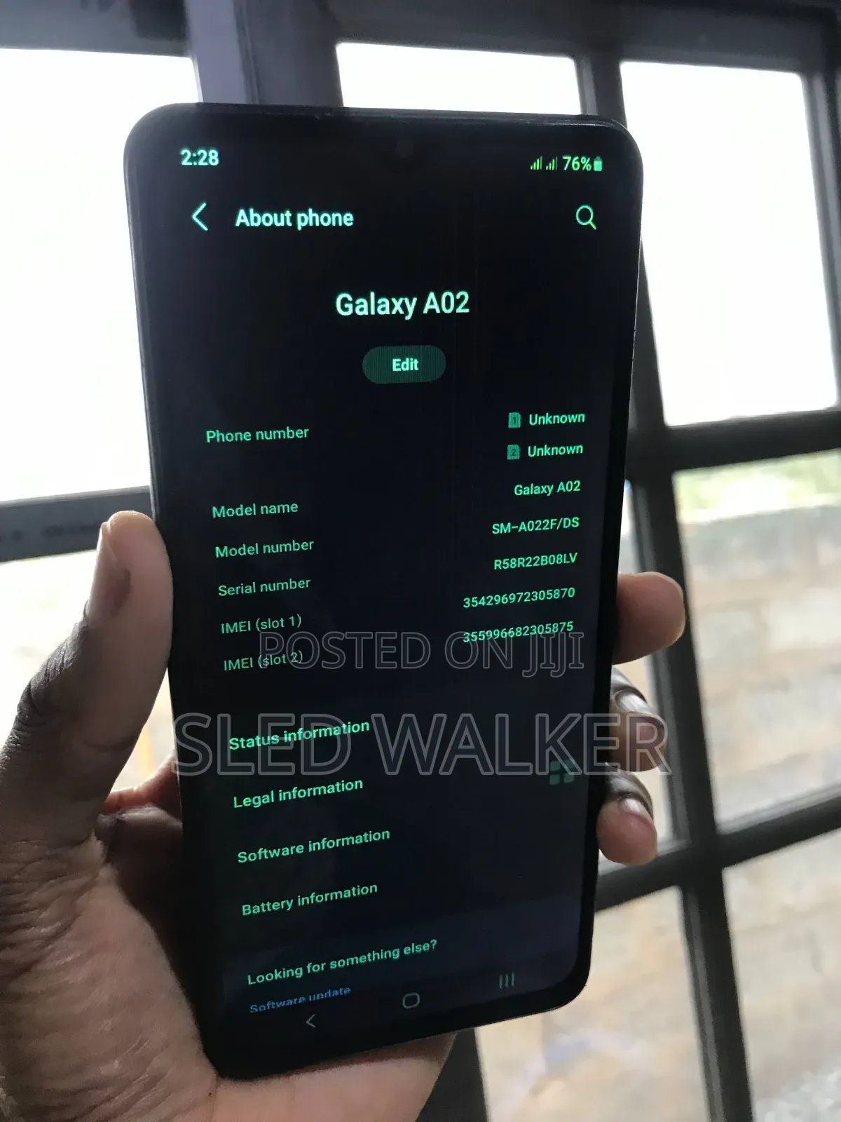 Samsung Galaxy A02 32 GB Black